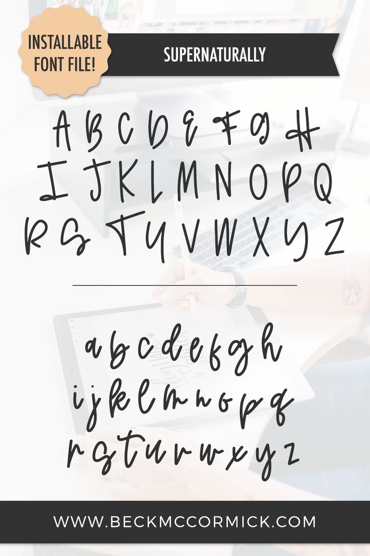 Supernaturally Script Font