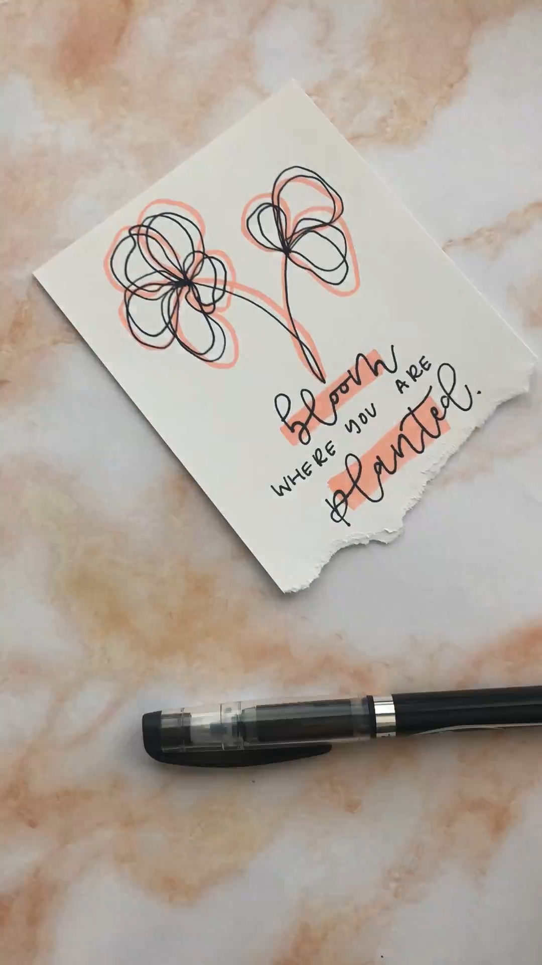 Lettering and Drawing Time Lapse Video | Motivation Quotes | Positive Vibes Only