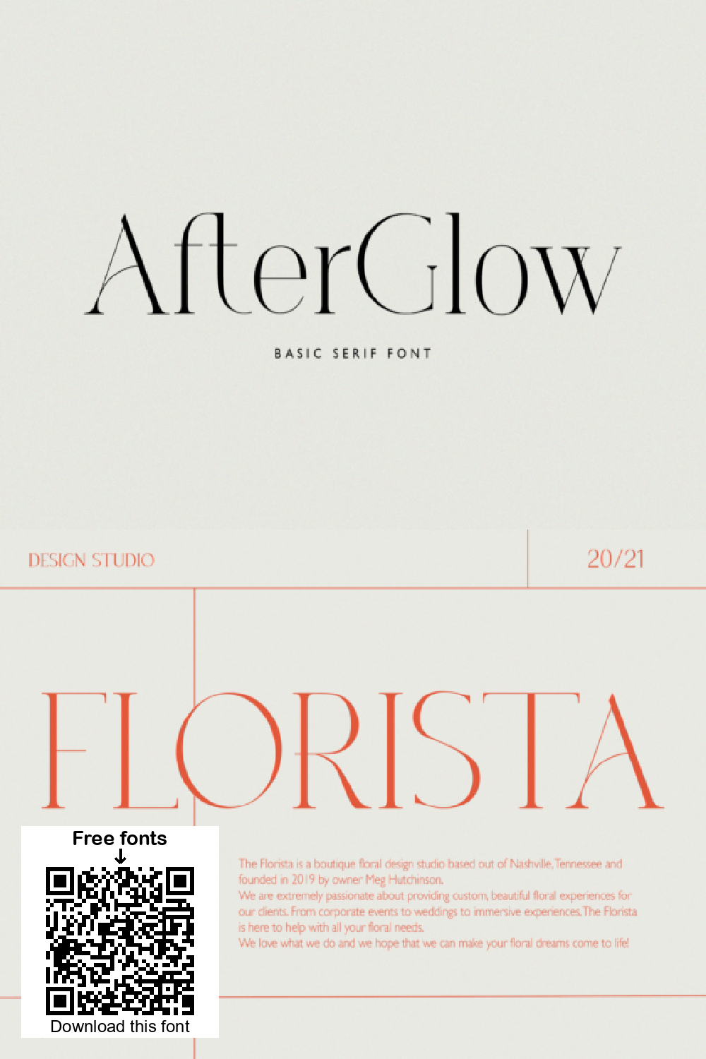 Afterglow Font: Elegant Serif for Modern Logo Design🫶