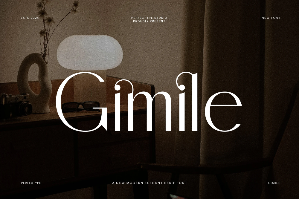 Gimile Serif: Elegant Font for Wallpaper