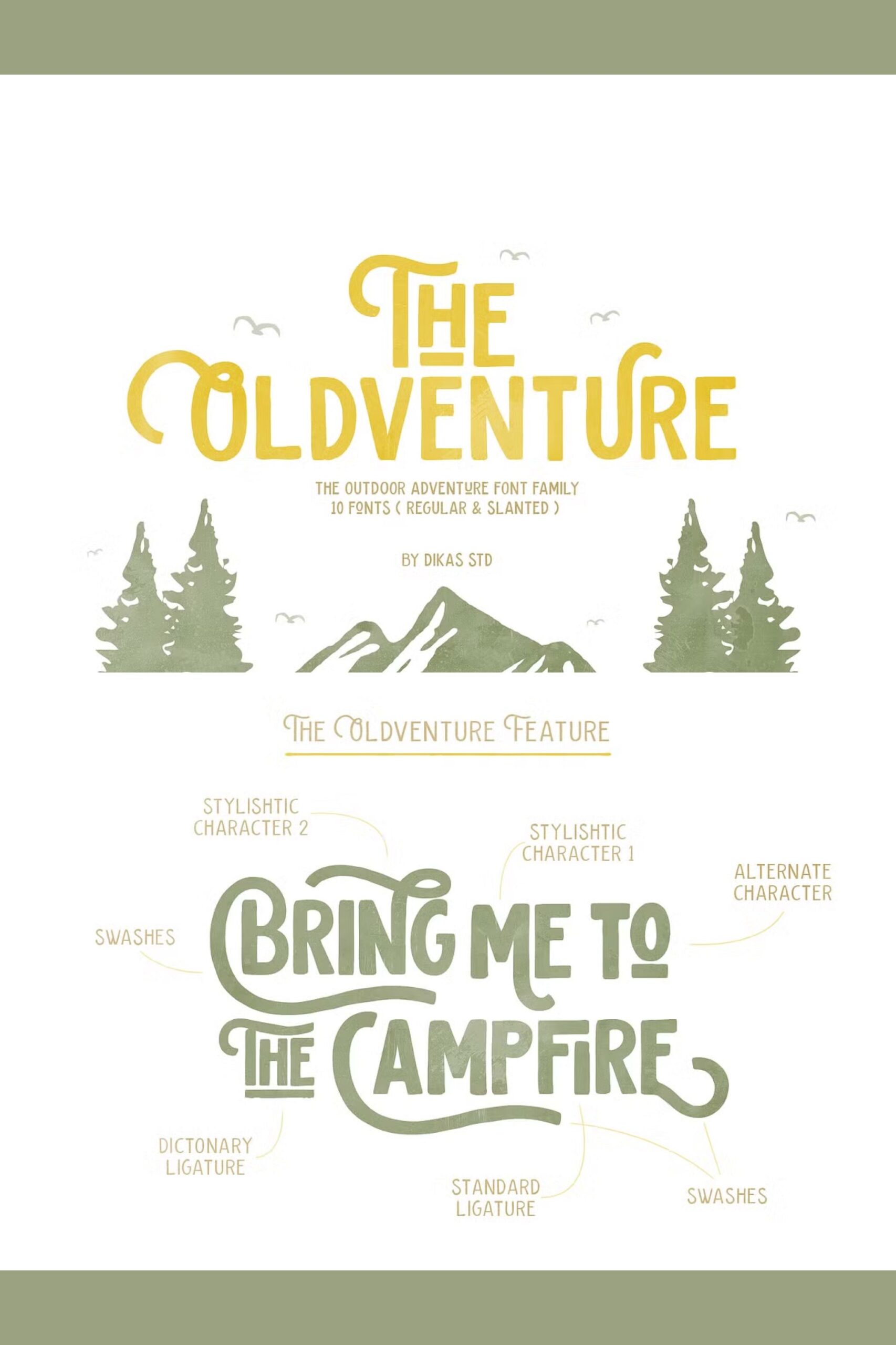 The Oldventure — 10 Fonts — Retro font