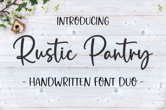 Rustic Pantry Font is a delicate, elegant, and flowing handwritten font.