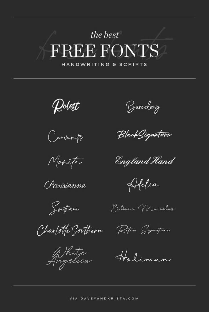 Free Trendy Fonts for Pinterest Creators