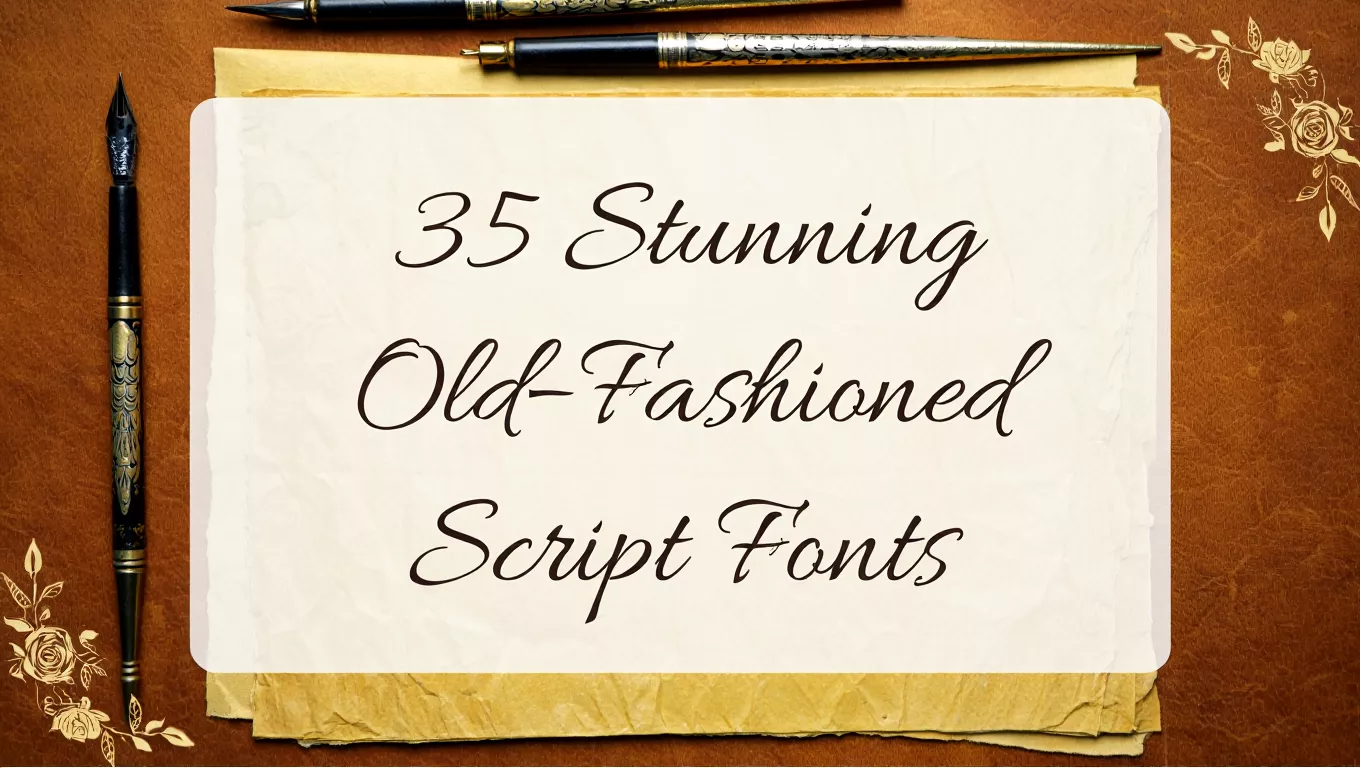 35 Stunning Old-Fashioned Script Fonts for Timeless Lettering