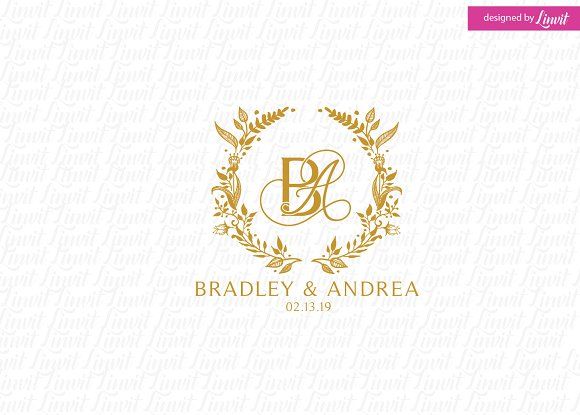 Modern Wedding Logo, a Branding & Logo Template by Linvit