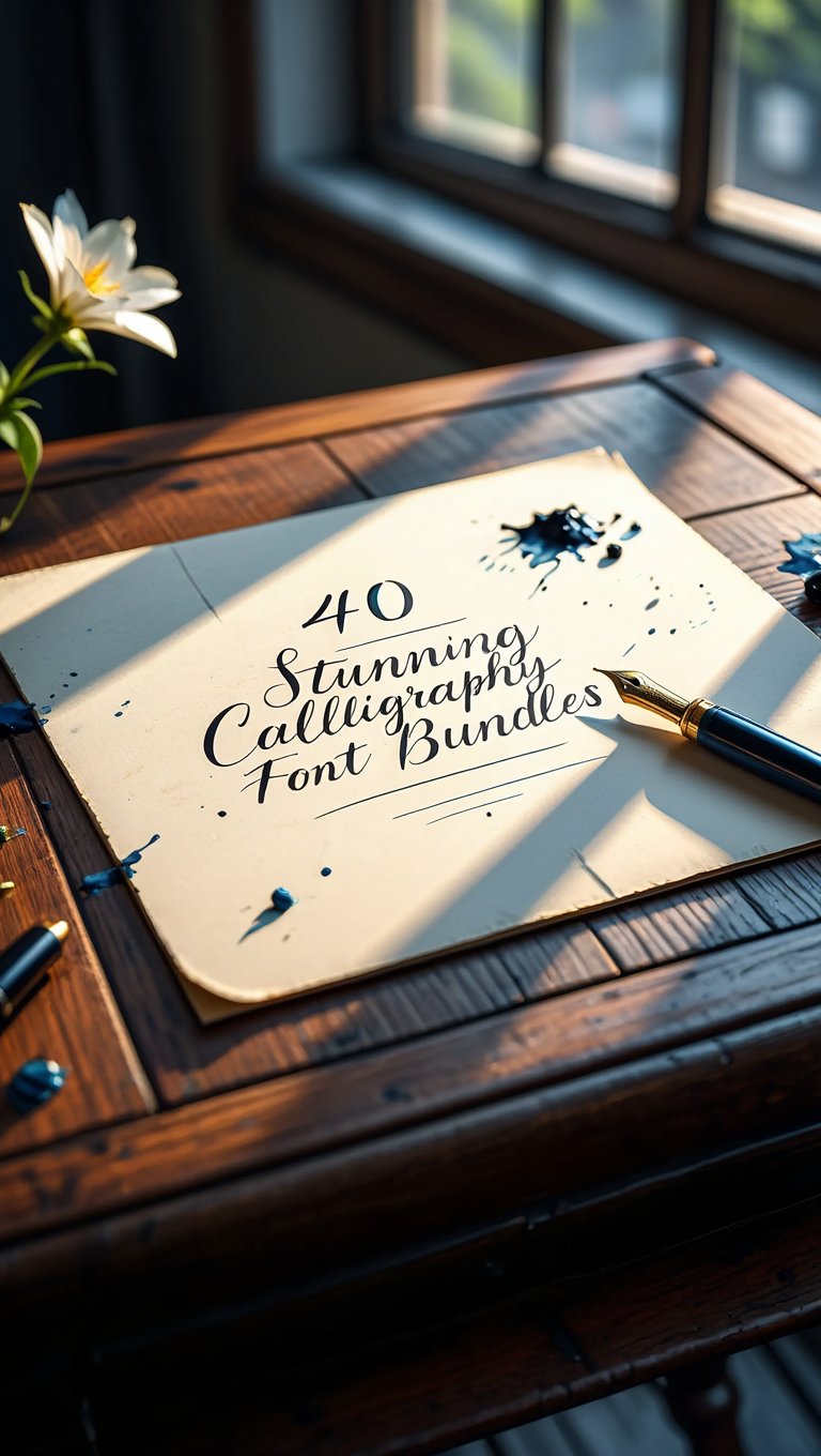 40 Stunning Calligraphy Font Bundles for Easy Branding