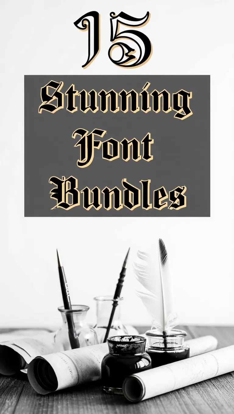 15 Stunning Font Bundles to Elevate Your Designs Instantly