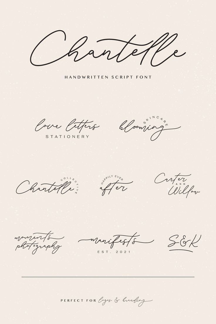 Chantelle | Handwritten Script Font