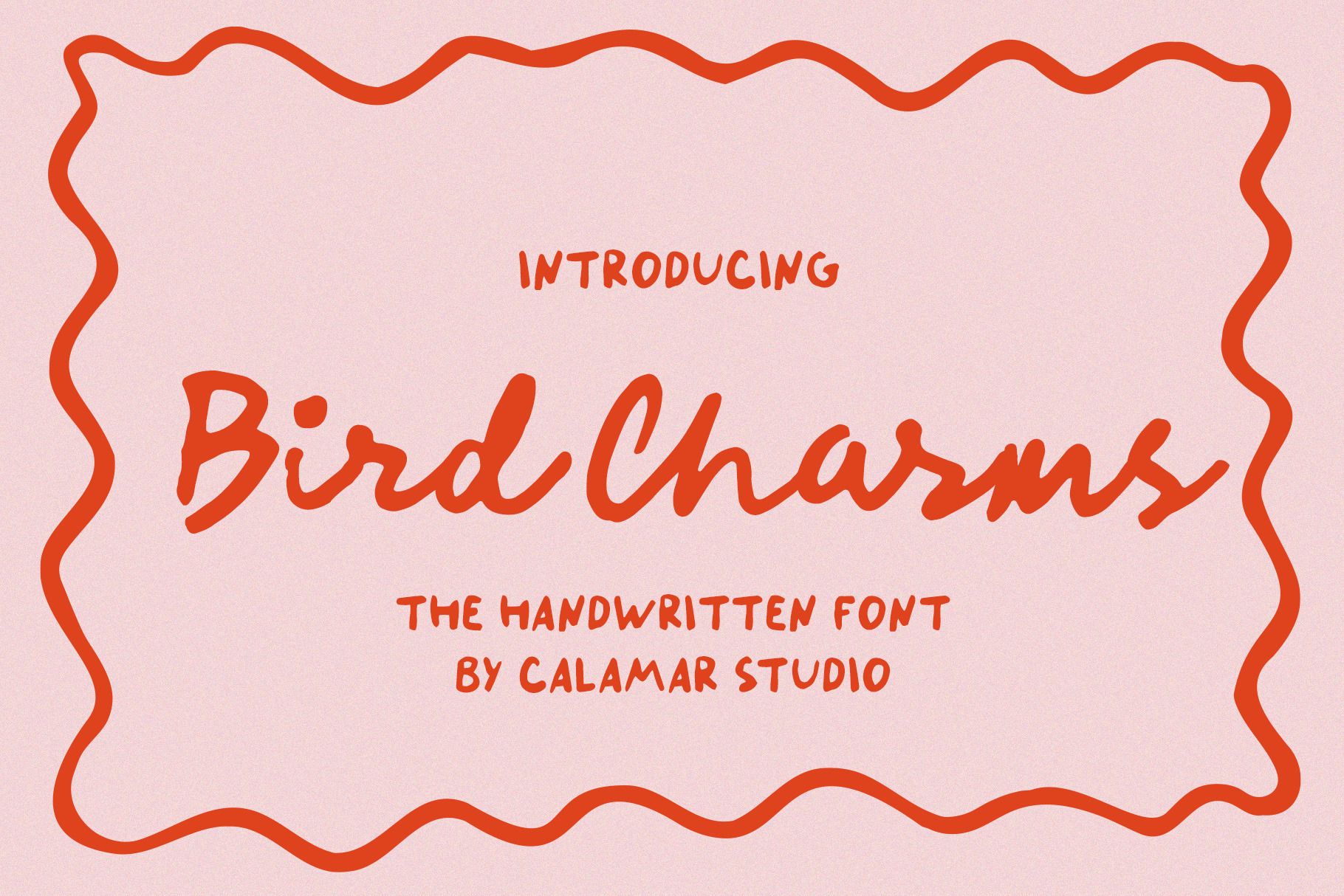 Bird Charms Handwritten Font Duo by Calamar Studio | Creative Market