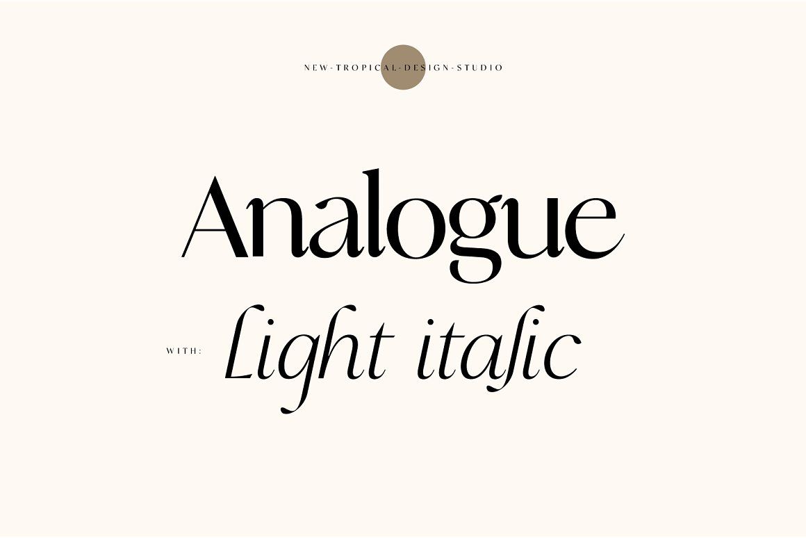 Analogue — Stylish Modern Font