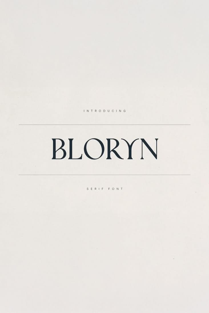 Bloryn — Elegant Serif Font