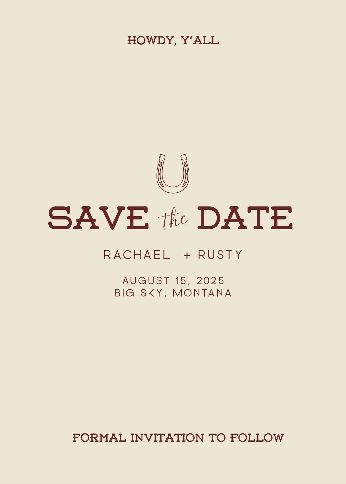 Modèle réservez une date chic occidental * Faire-part de mariage champêtre rustique * Carte réservez cette date bohème modifiable * Imprimable à téléchargement immédiat