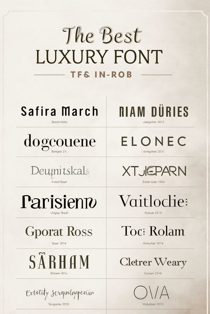 🌟Luxury and Elegant Font Pairing for Royal Typography🌟