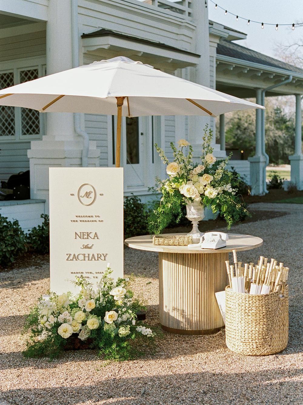 Where Refined Neutrals and Western Flair Collide in a Fresh Austin Garden Wedding