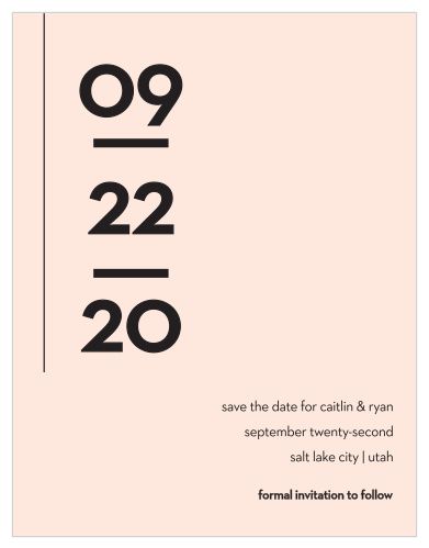 Minimal Type Save the Date Magnets