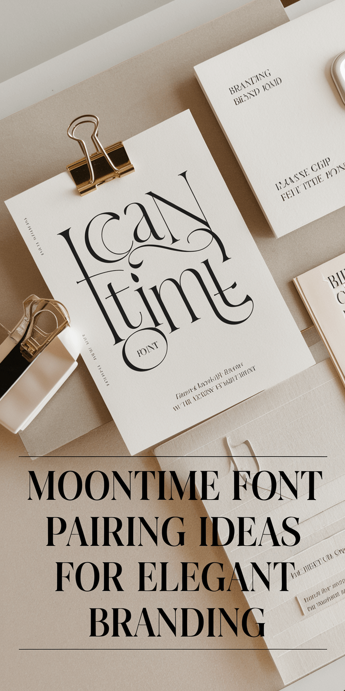 Moontime Font Pairing Ideas for Elegant Branding