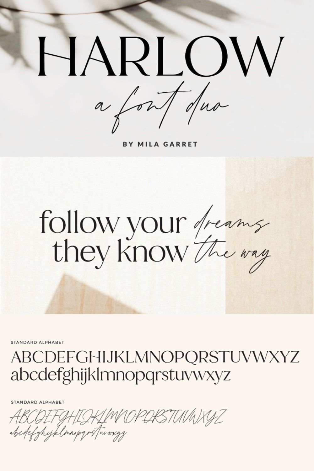 Modern & Casual Font Pairing