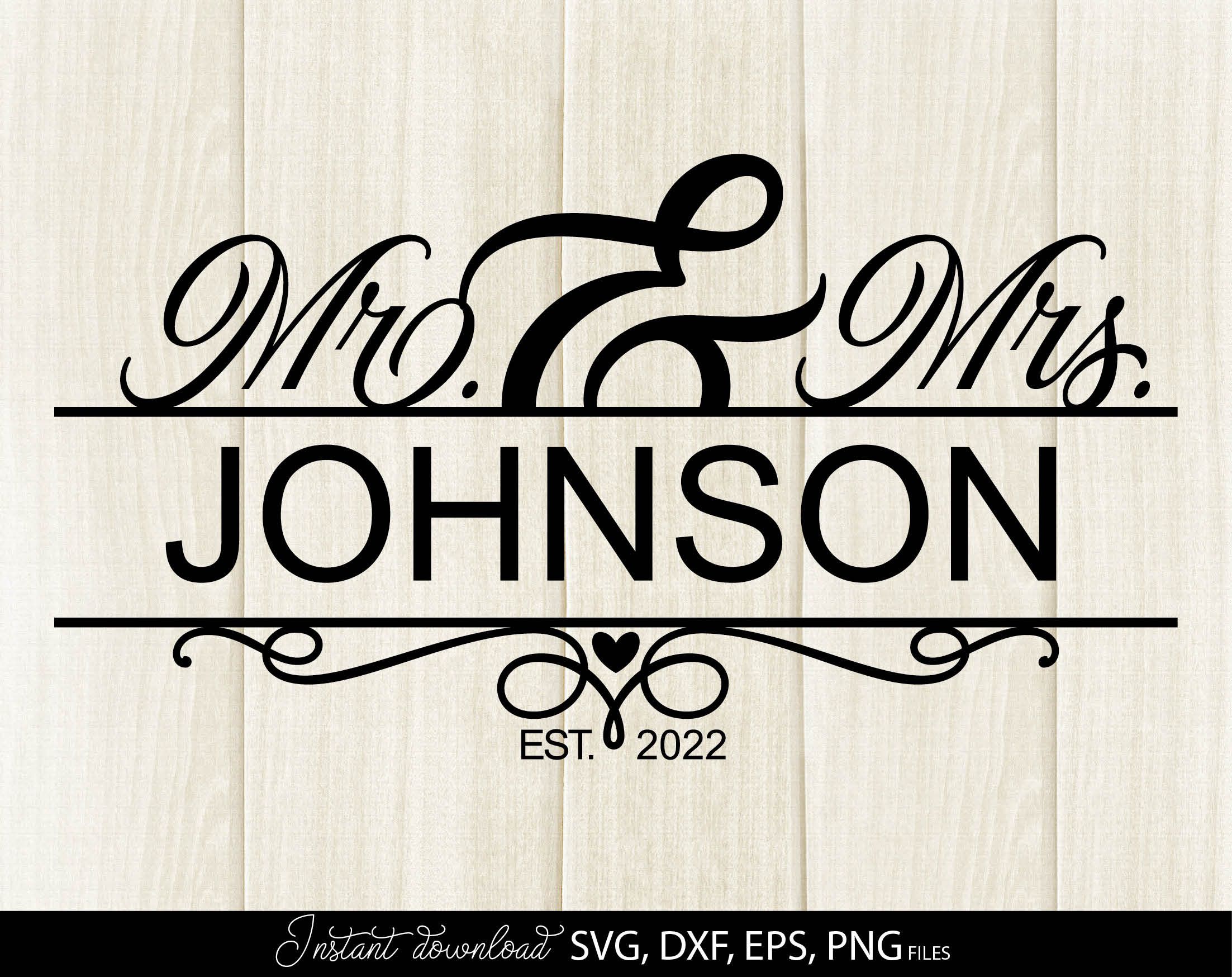 Mr and Mrs SVG | Mr and Mrs Sign SVG | Mr and Mrs Monogram SVG | Wedding svg | Just Married svg | Engaged svg | Marriage svg | Couple Shirt