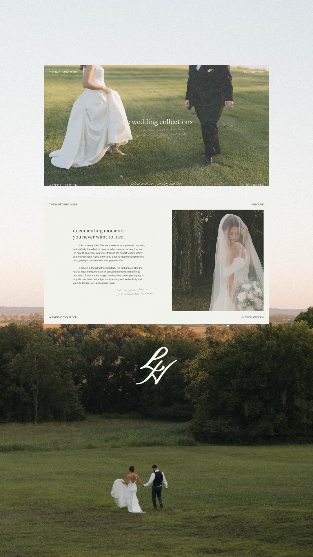Elegant Wedding Website Design | Studio Gail
