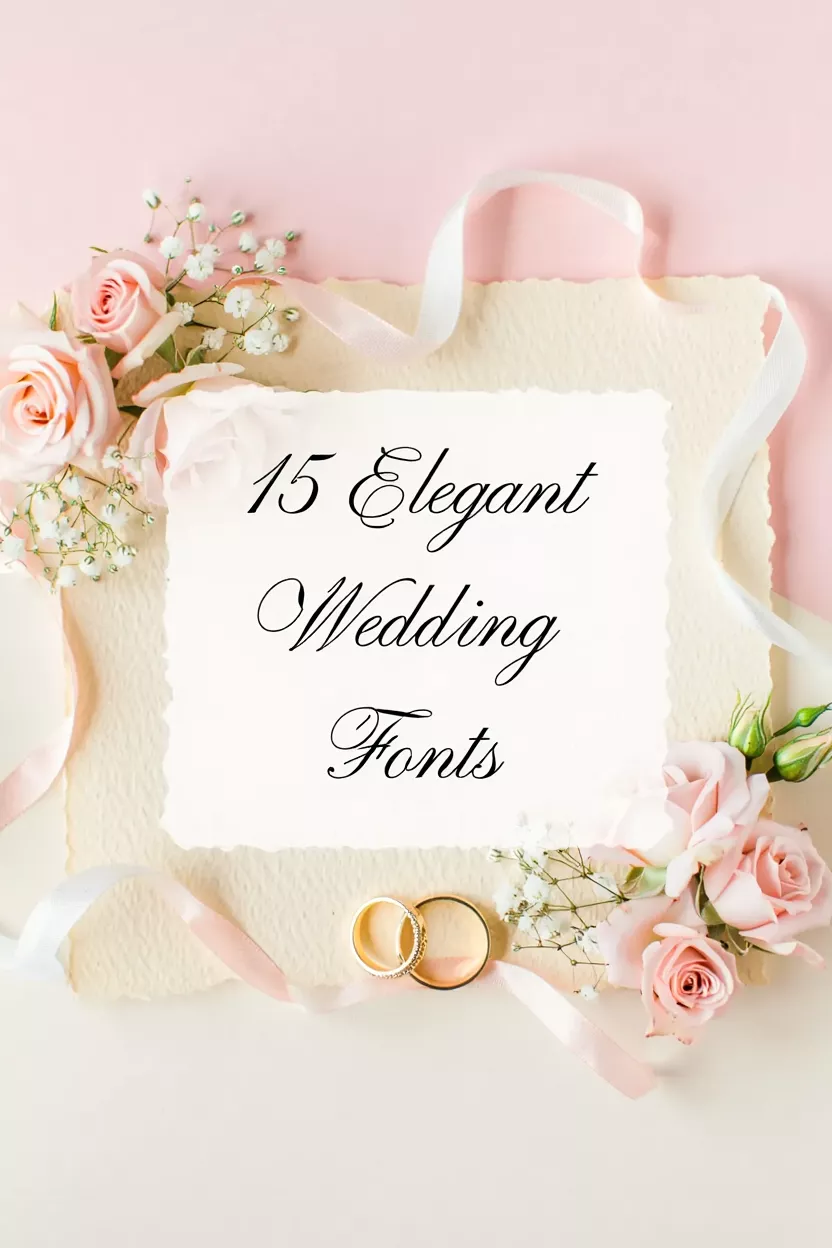 15 Elegant Wedding Fonts for Stunning Invitations & Branding
