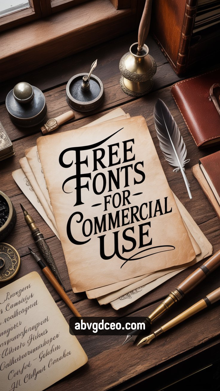 Free Fonts for Commercial Use – Elegant & Classic💙