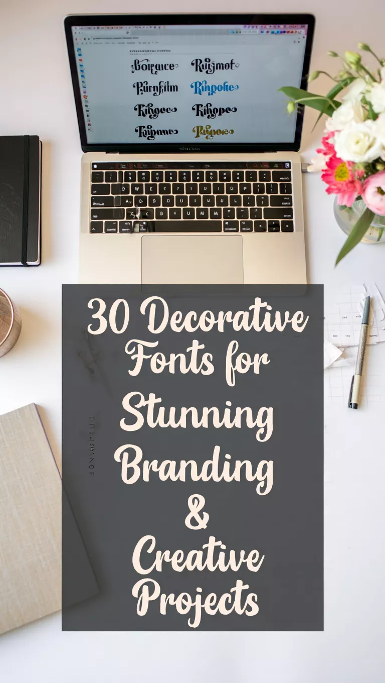 30 Decorative Fonts for Stunning Branding & Creative Projects