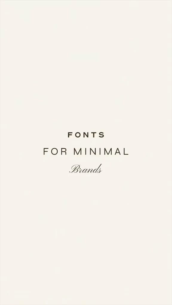 Fonts for Minimal Brands | Eastoft Studio