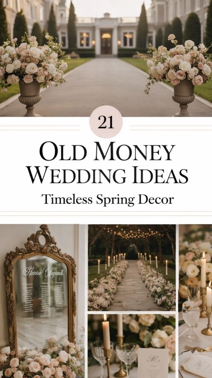 Old Money Wedding Centerpieces + Table Decor (Classic)