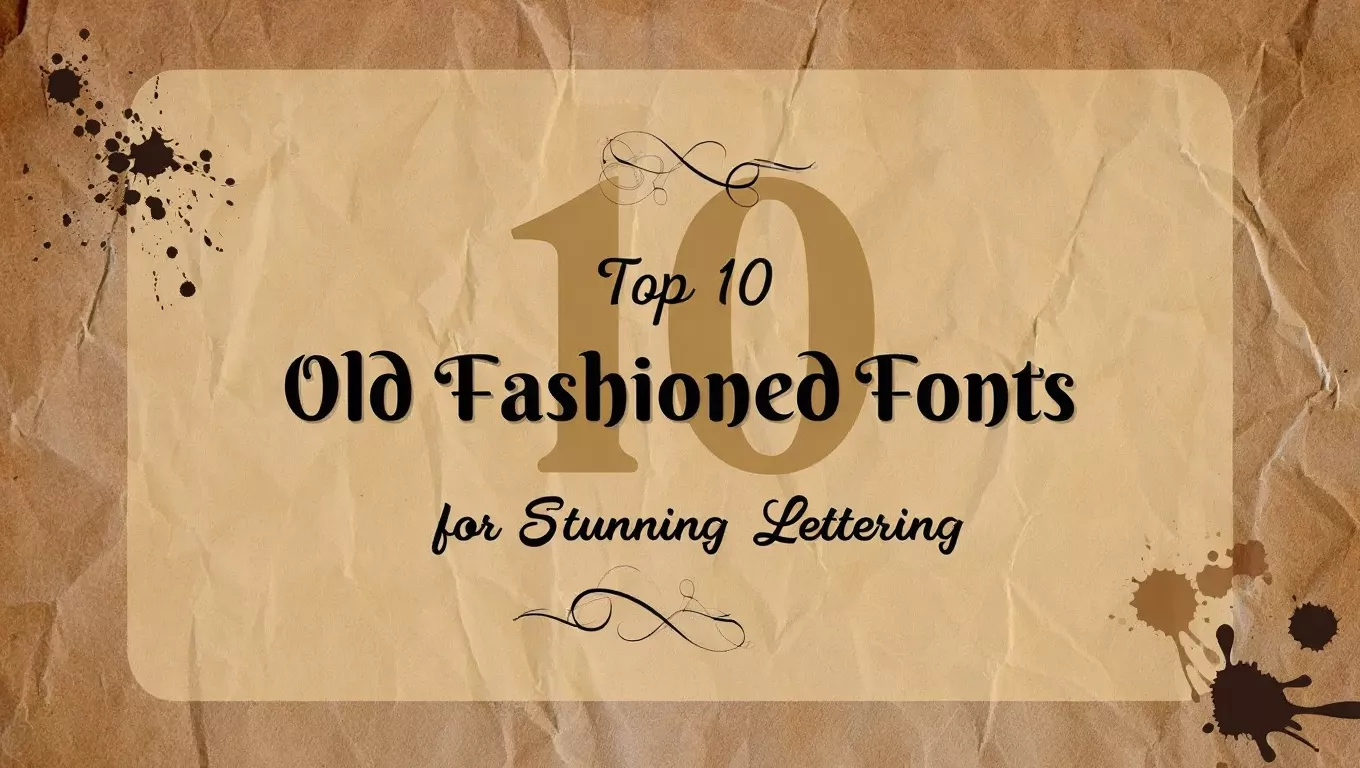 Top 10 Old Fashioned Fonts for Stunning Lettering Designs