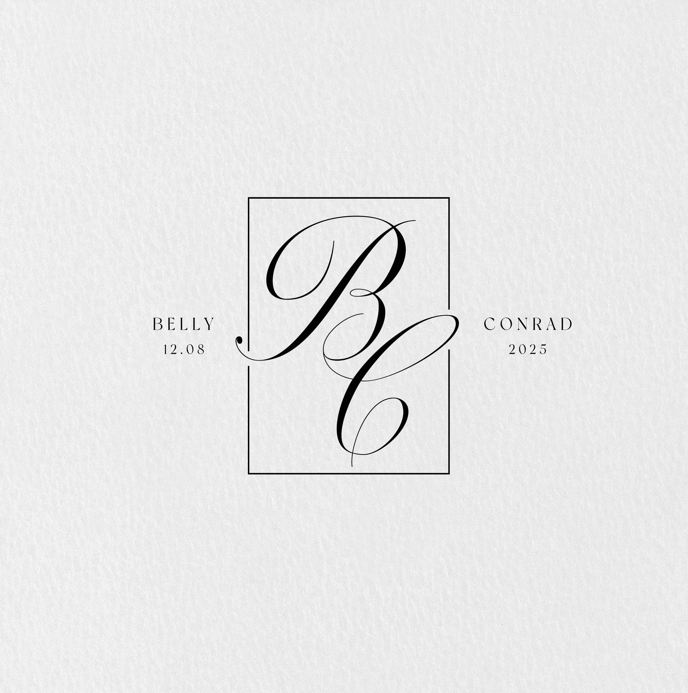 Modern Wedding Monogram | Custom Logo | Couple’s Initials | Romantic Invitation | Digital Download