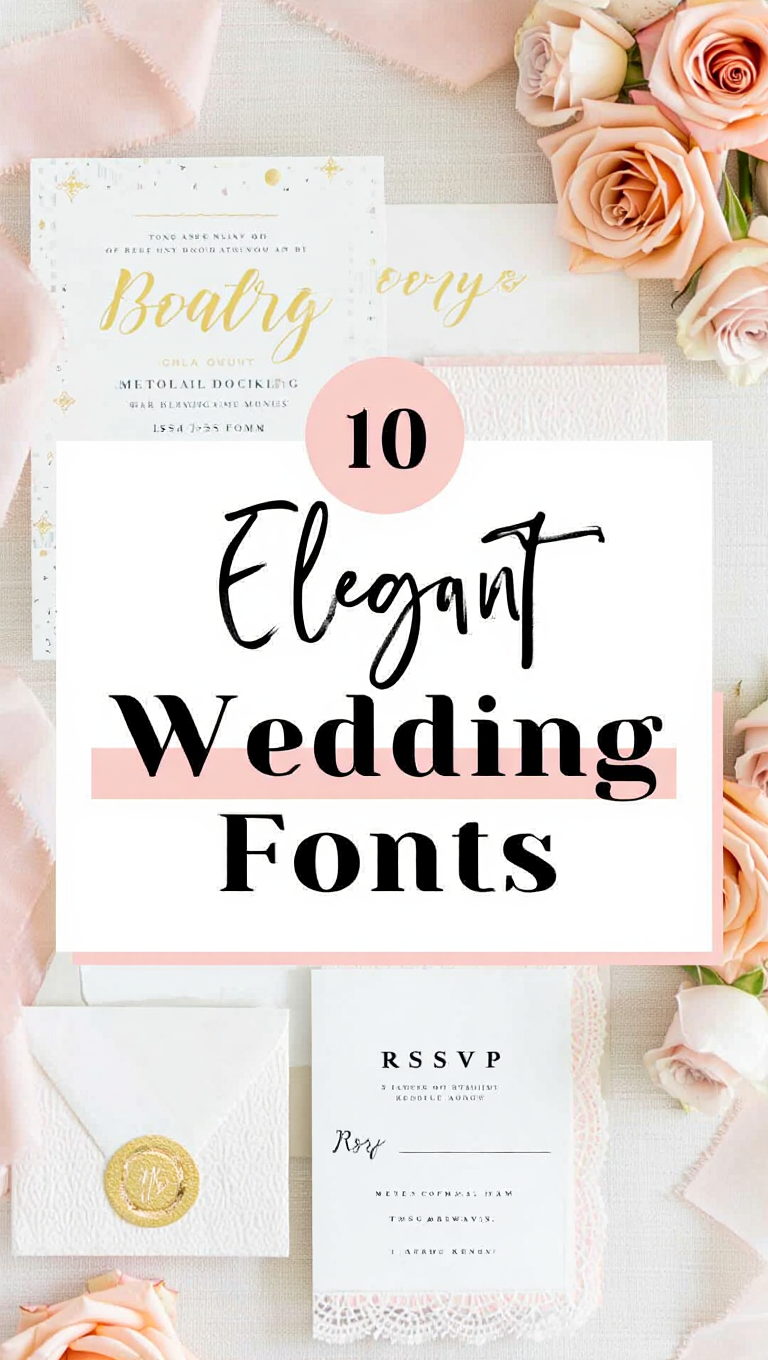 10 Elegant Wedding Font Bundles for Stunning Invitations & Branding