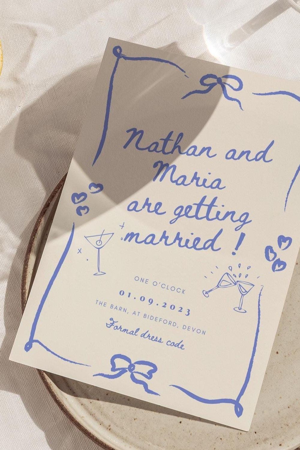 Colorful Handwritten Wedding Invitation Set | Editable Download