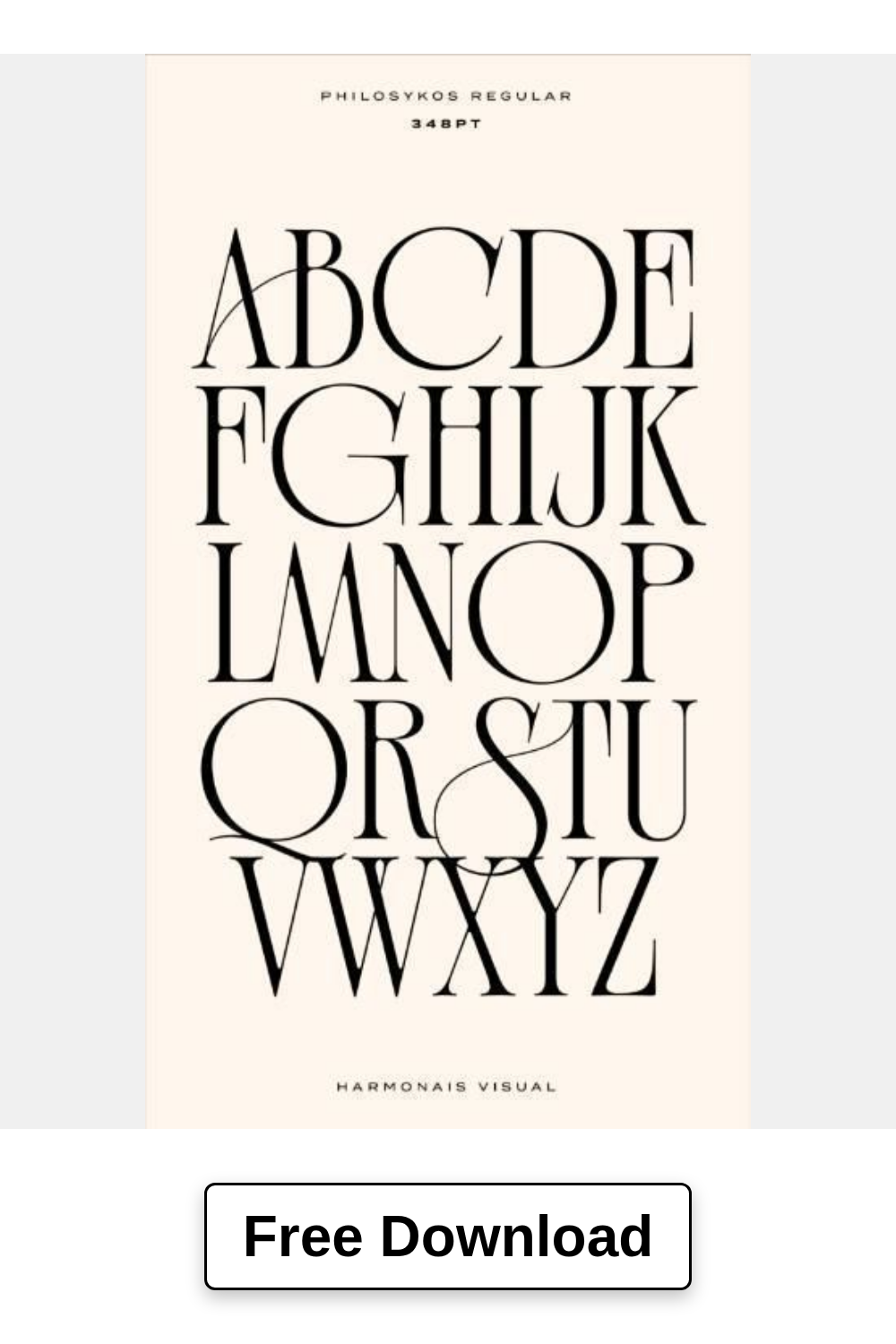 Philosykos, serif typefaces✨