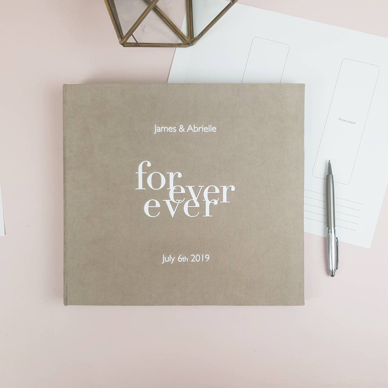 Design Your Own Wedding Guest Book Alternative for all Instant Photos: Photo Booth Album