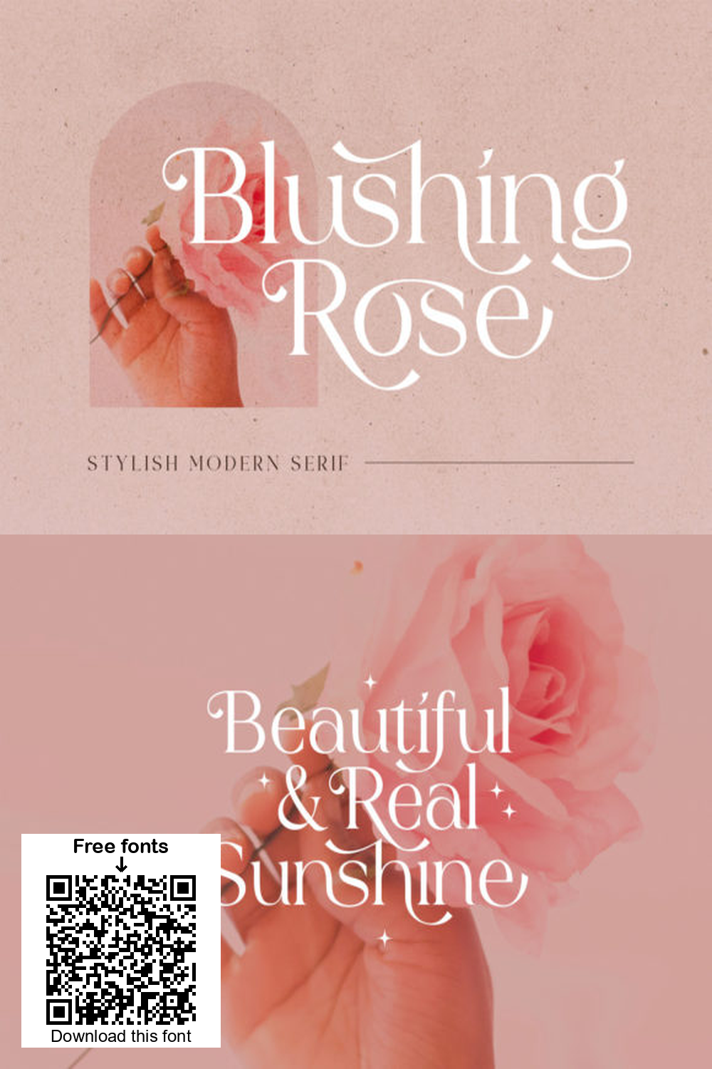 Blushing Rose Font: Elegant Serif for Modern Logo Design & Branding