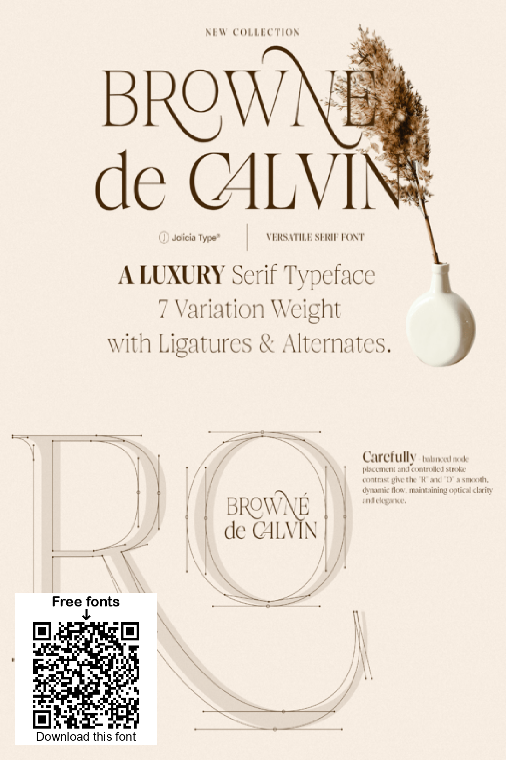 Browne De Calvin Font