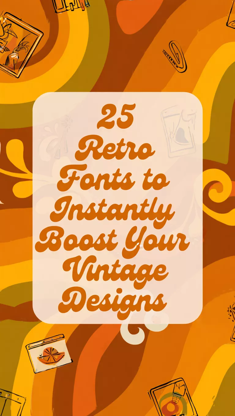 25 Retro Fonts to Instantly Boost Your Vintage Designs