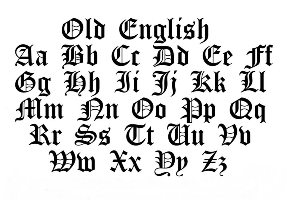 Wrights Upper/lowercase Embroidered Old English Iron-on Letters — Pick One