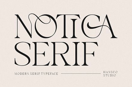 Notica Serif: Elegant Modern Font for Phone Wallpapers
