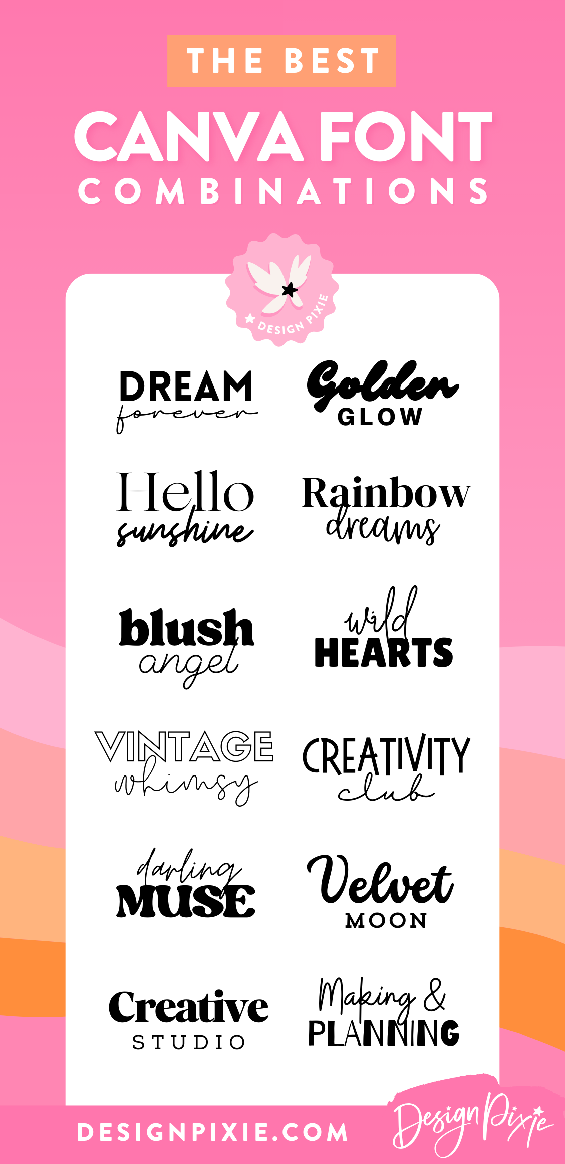 Canva Font Combinations