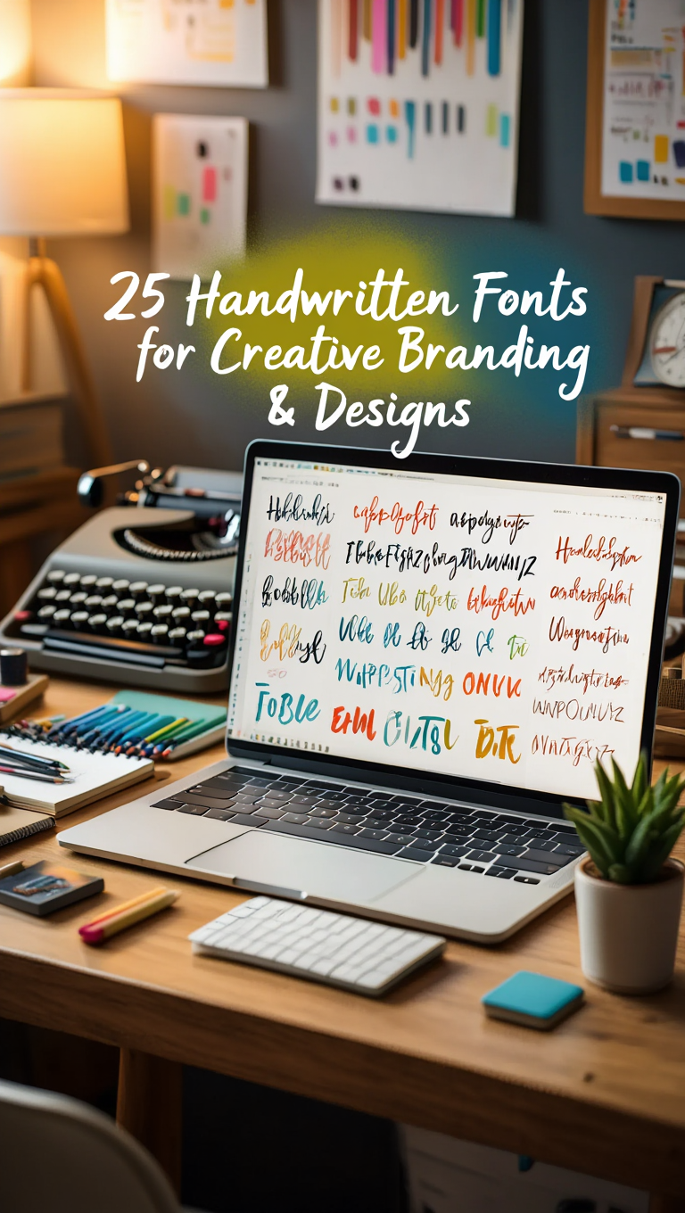 25 Handwritten Fonts for Creative Branding & Designs