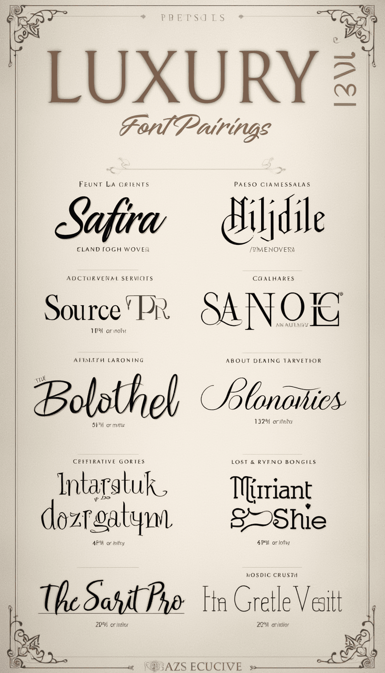 Luxury Font Trends for Creative Skills and Premium Typeface Design🔥