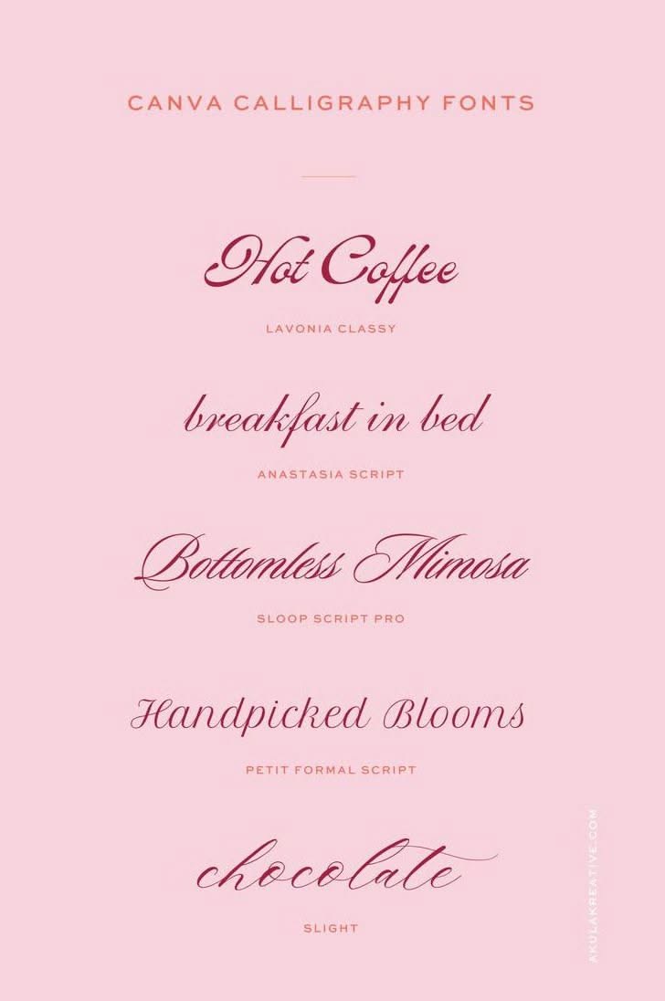 Canva Calligraphy Font Inspiration | AKULA KREATIVE🤩