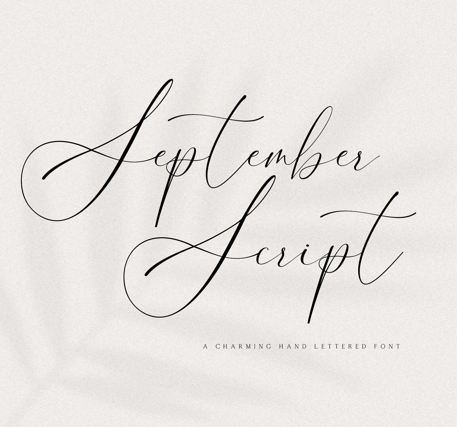 September Script Font: Elegant Cursive Calligraphy (OTF, TTF, WOFF) — Etsy