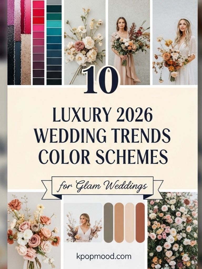 10 Luxury 2026 Wedding Trends Color Schemes for Glam Weddings