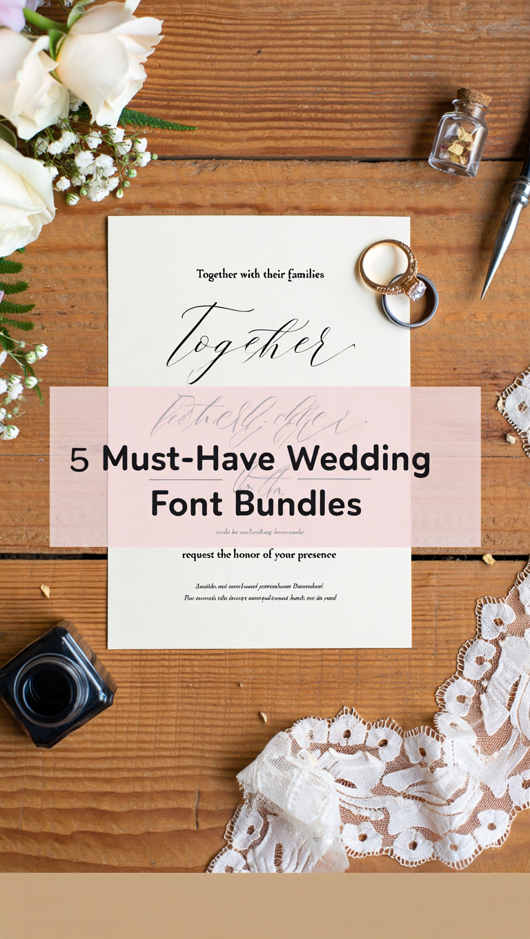 5 Must-Have Wedding Font Bundles for Stunning Invitations