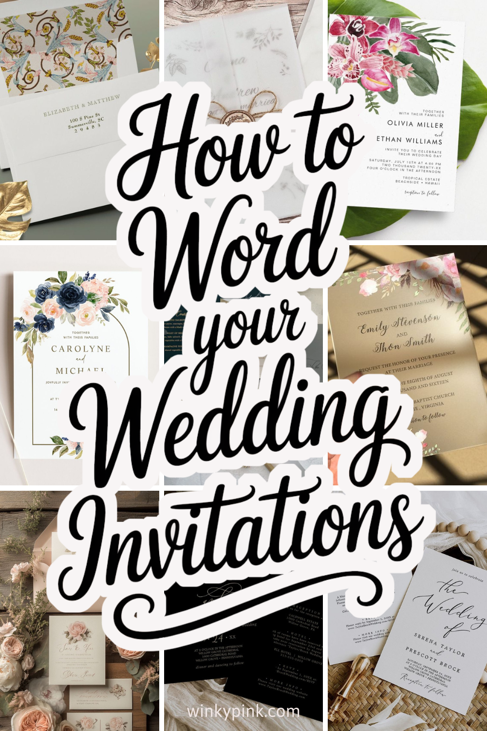 How to Word Your Wedding Invitations