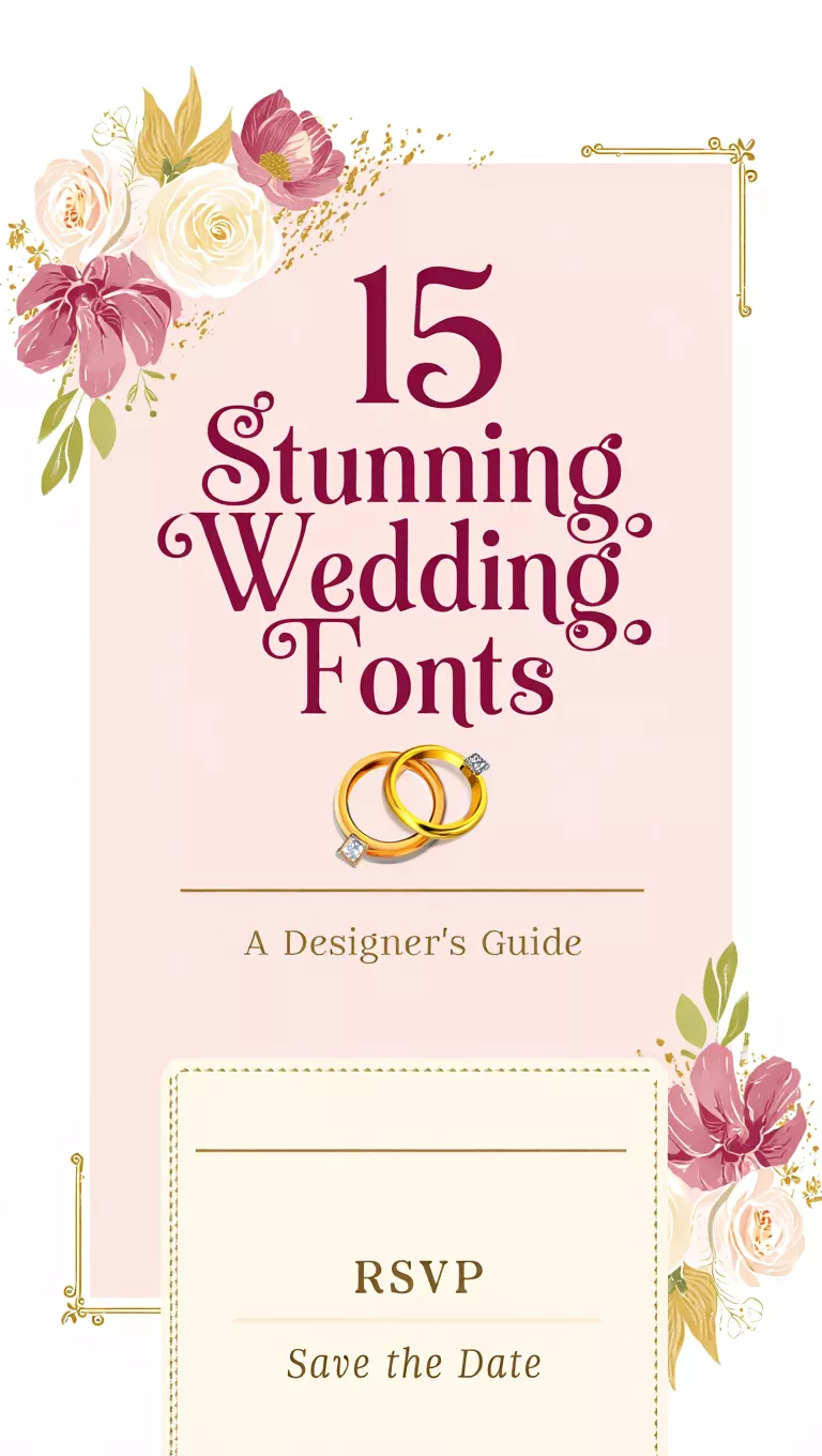 15 Stunning Wedding Fonts for Beautiful Branding & Invitations