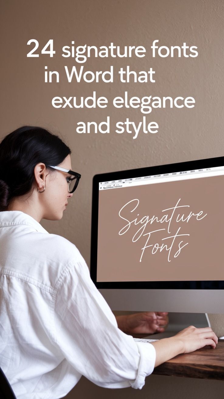 24 Elegant Signature Fonts for Word to Add Style and Sophistication