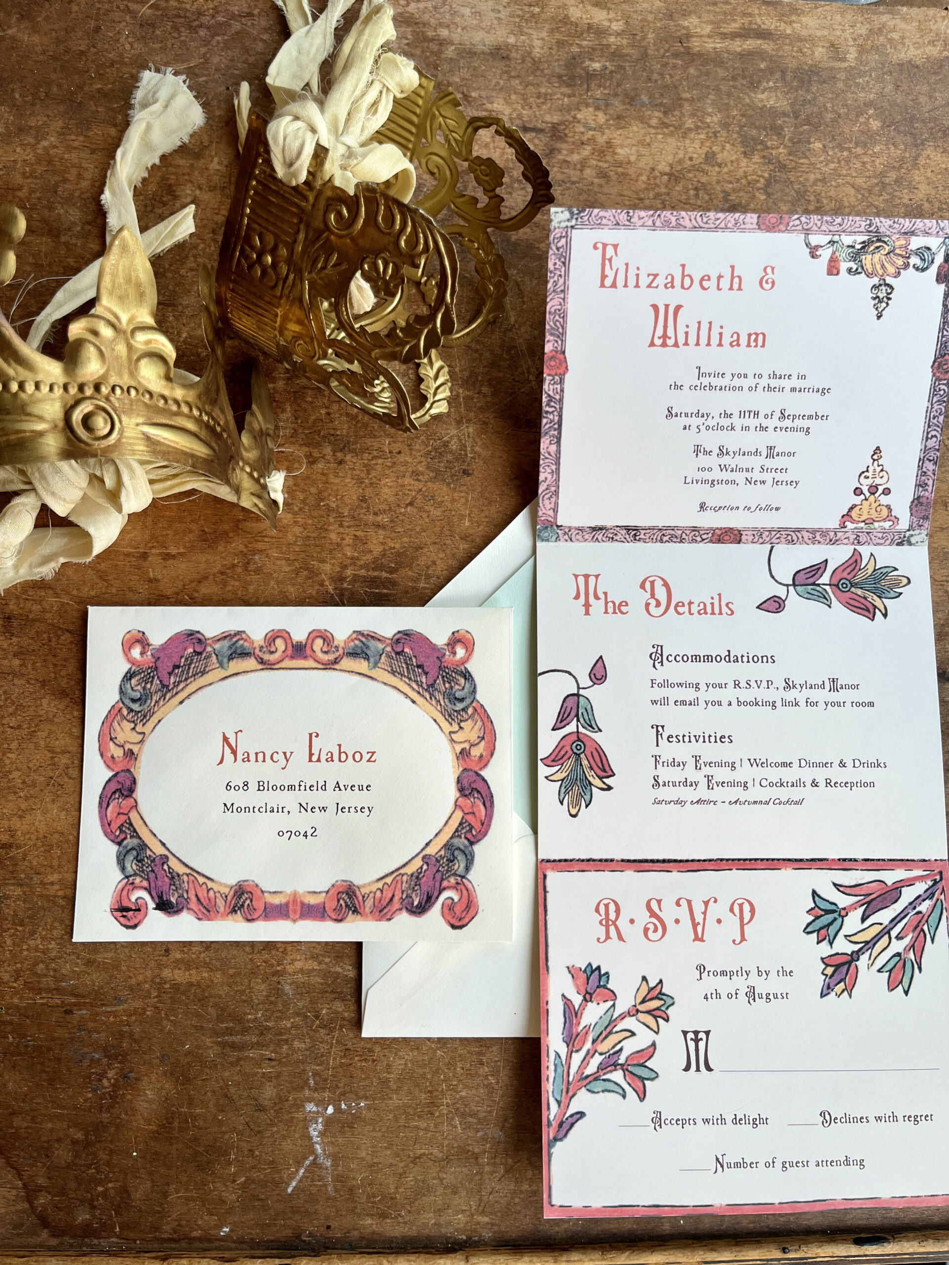 Parcel Custom Wedding Invitation